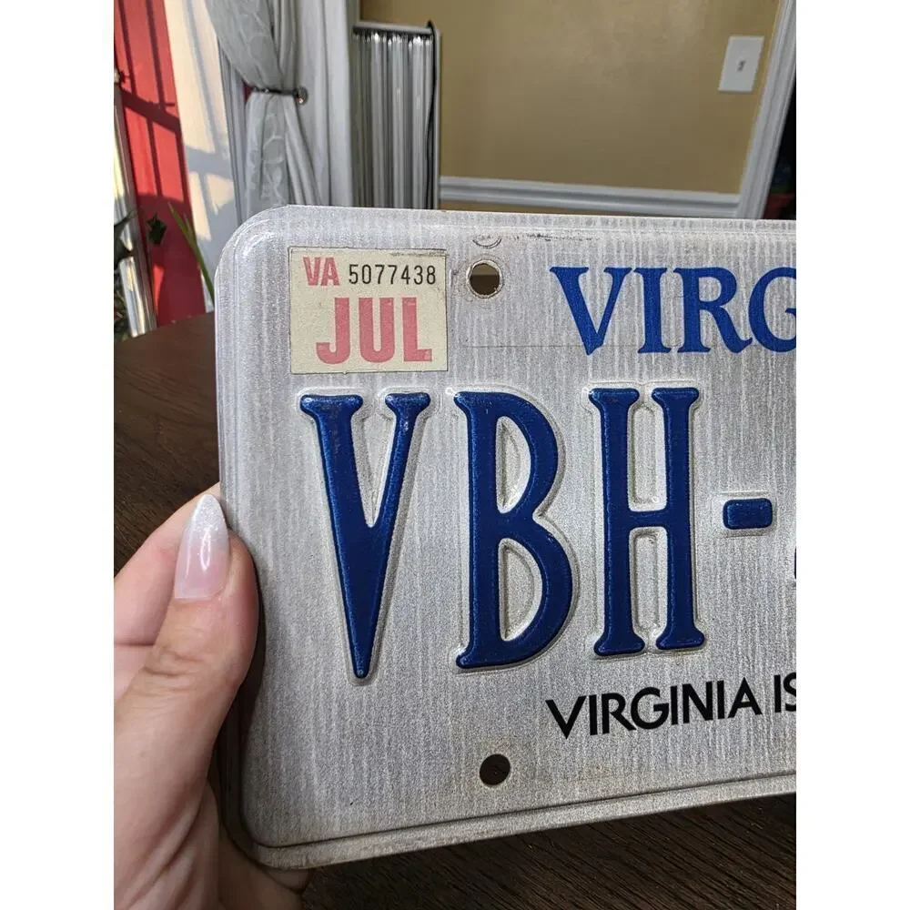 Vintage Virginia - Virginia is for Lovers US Car License Number‎ Plate VBH-4894